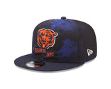 Men's Chicago Bears New Era Navy Ink 2022 NFL Sideline Mascot Logo 9FIFTY Snapback Adjustable Hat - Pro Jersey Sports