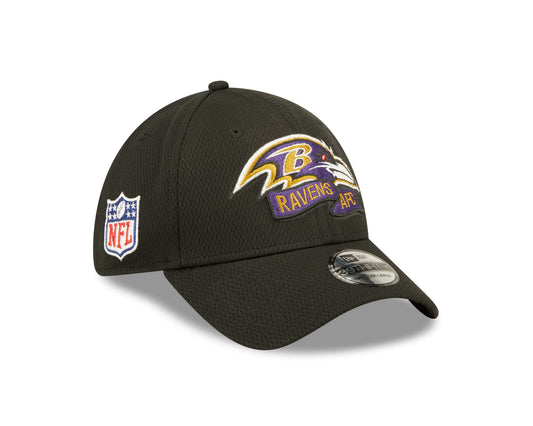 Men's Baltimore Ravens New Era Black 2022 Sideline Coaches 39THIRTY Flex Hat - Pro Jersey Sports