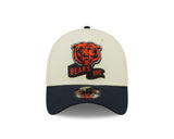 Men's Chicago Bears Mascot Logo New Era Cream/Navy 2022 Sideline 39THIRTY Flex Hat - Pro Jersey Sports