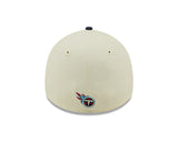 Men's Tennessee Titans New Era Cream/Navy 2022 Sideline 39THIRTY Flex Hat - Pro Jersey Sports
