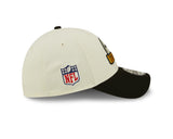 Men's Pittsburgh Steelers New Era Cream/Black 2022 Sideline 39THIRTY Flex Hat - Pro Jersey Sports