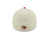 Men's Kansas City Chiefs New Era Cream/Red 2022 Sideline 39THIRTY Flex Hat - Pro Jersey Sports