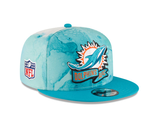 Men's Miami Dolphins New Era Ink 2022 NFL Sideline 9FIFTY Snapback Adjustable Hat - Pro Jersey Sports