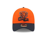 Men's Chicago Bears Mascot Logo New Era Orange/Navy 2022 Sideline 39THIRTY Flex Hat - Pro Jersey Sports