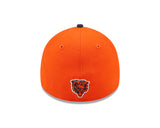 Men's Chicago Bears Mascot Logo New Era Orange/Navy 2022 Sideline 39THIRTY Flex Hat - Pro Jersey Sports