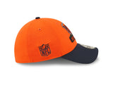 Men's Chicago Bears Mascot Logo New Era Orange/Navy 2022 Sideline 39THIRTY Flex Hat - Pro Jersey Sports
