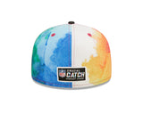 Men's Chicago Bears New Era 2022 Crucial Catch NFL Primary Logo Multi Color Ink 59FIFTY Fitted Hat - Pro Jersey Sports