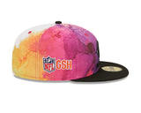 Men's Chicago Bears New Era 2022 Crucial Catch NFL Primary Logo Multi Color Ink 59FIFTY Fitted Hat - Pro Jersey Sports