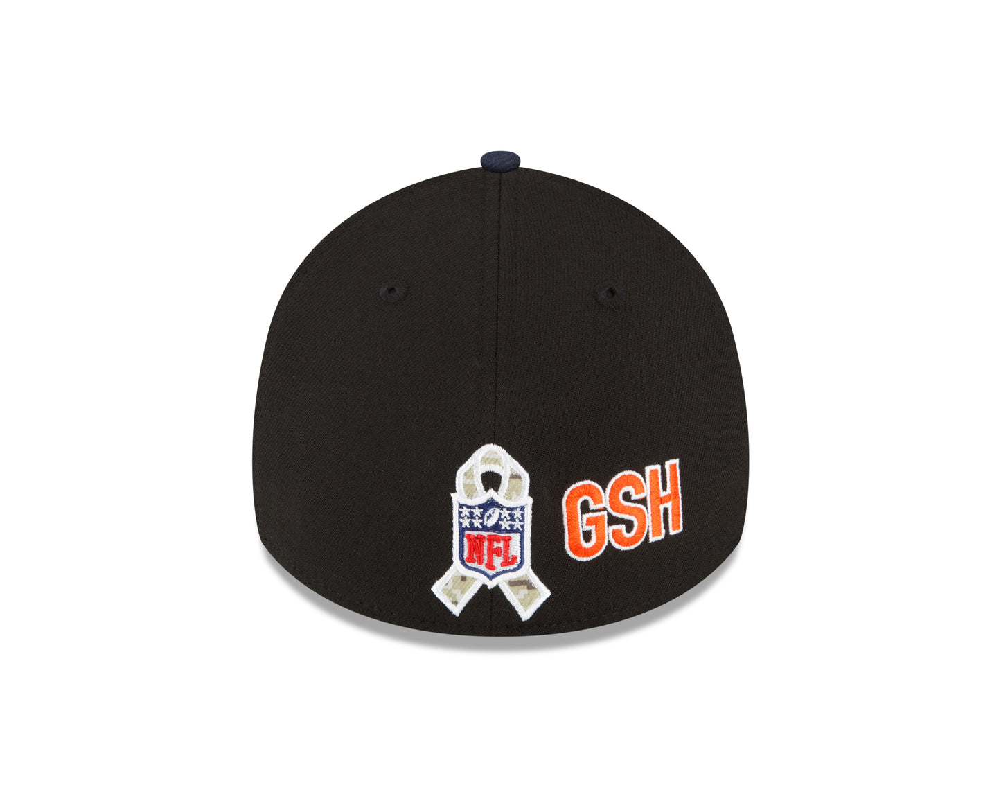 Men's Chicago Bears New Era Black 2022 Salute to Service Primary Logo 39THIRTY Flex Hat