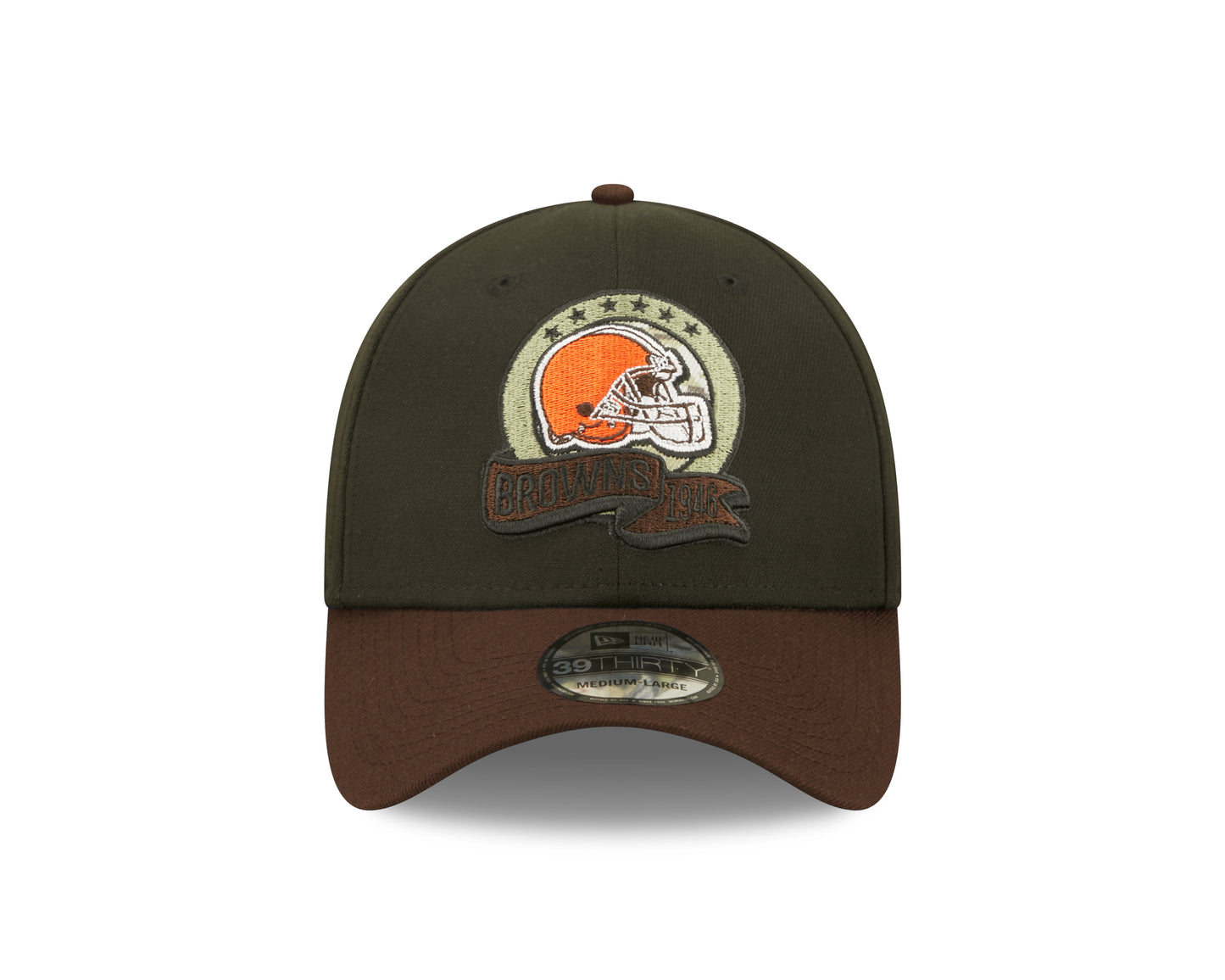 Men's Cleveland Browns New Era Black 2022 Salute to Service 39THIRTY Flex Hat