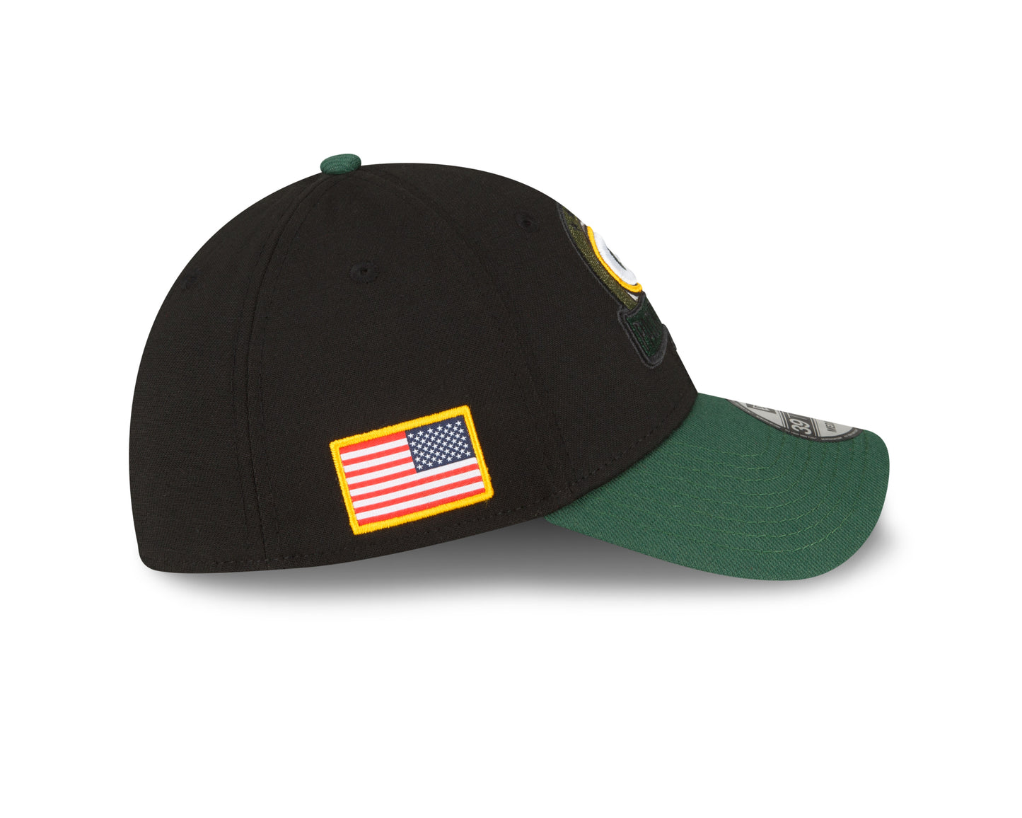 Men's Green Bay Packers New Era Black 2022 Salute to Service 39THIRTY Flex Hat