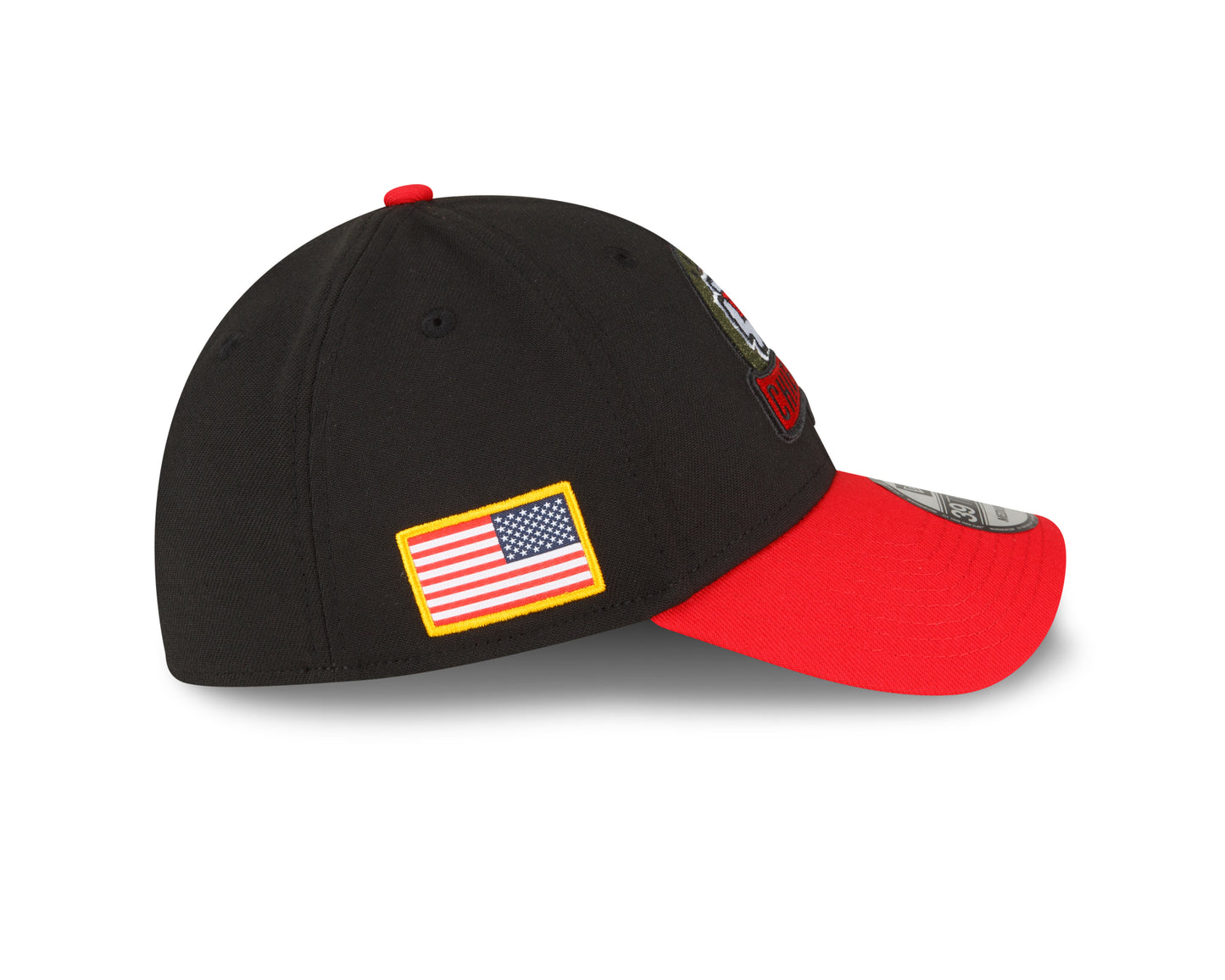 Men's Kansas City Chiefs New Era Black 2022 Salute to Service 39THIRTY Flex Hat