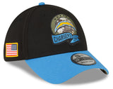 Men's Los Angeles Chargers New Era Black 2022 Salute to Service 39THIRTY Flex Hat - Pro Jersey Sports