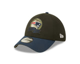 Men's New England Patriots New Era Black 2022 Salute to Service 39THIRTY Flex Hat - Pro Jersey Sports