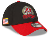 Men's Tampa Bay Buccaneers New Era Black 2022 Salute to Service 39THIRTY Flex Hat - Pro Jersey Sports