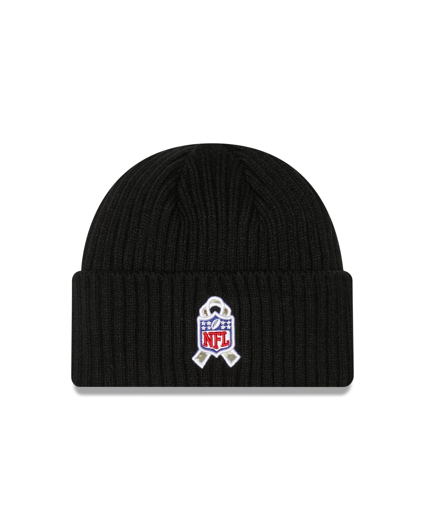 Pittsburgh Steelers New Era Black 2022 NFL Sideline Official Black Salute To Service Sport Knit Hat