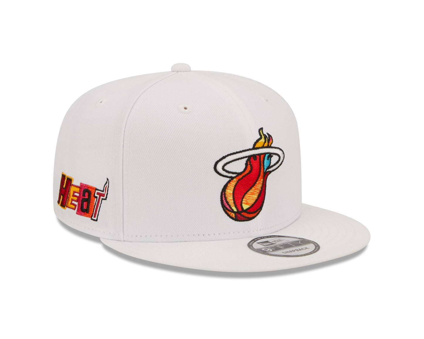 Mens Miami Heat New Era 2022 NBA City Edition Alternate 9FIFTY Snapback Hat