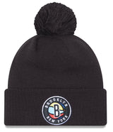 Brooklyn Nets 2022 NBA City Edition New Era Alternate Cuffed Pom Knit Hat - Pro Jersey Sports