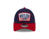 Chicago White Sox New Era 2 Tone Navy/Red Patch Trucker 9FORTY Adjustable Hat - Pro Jersey Sports