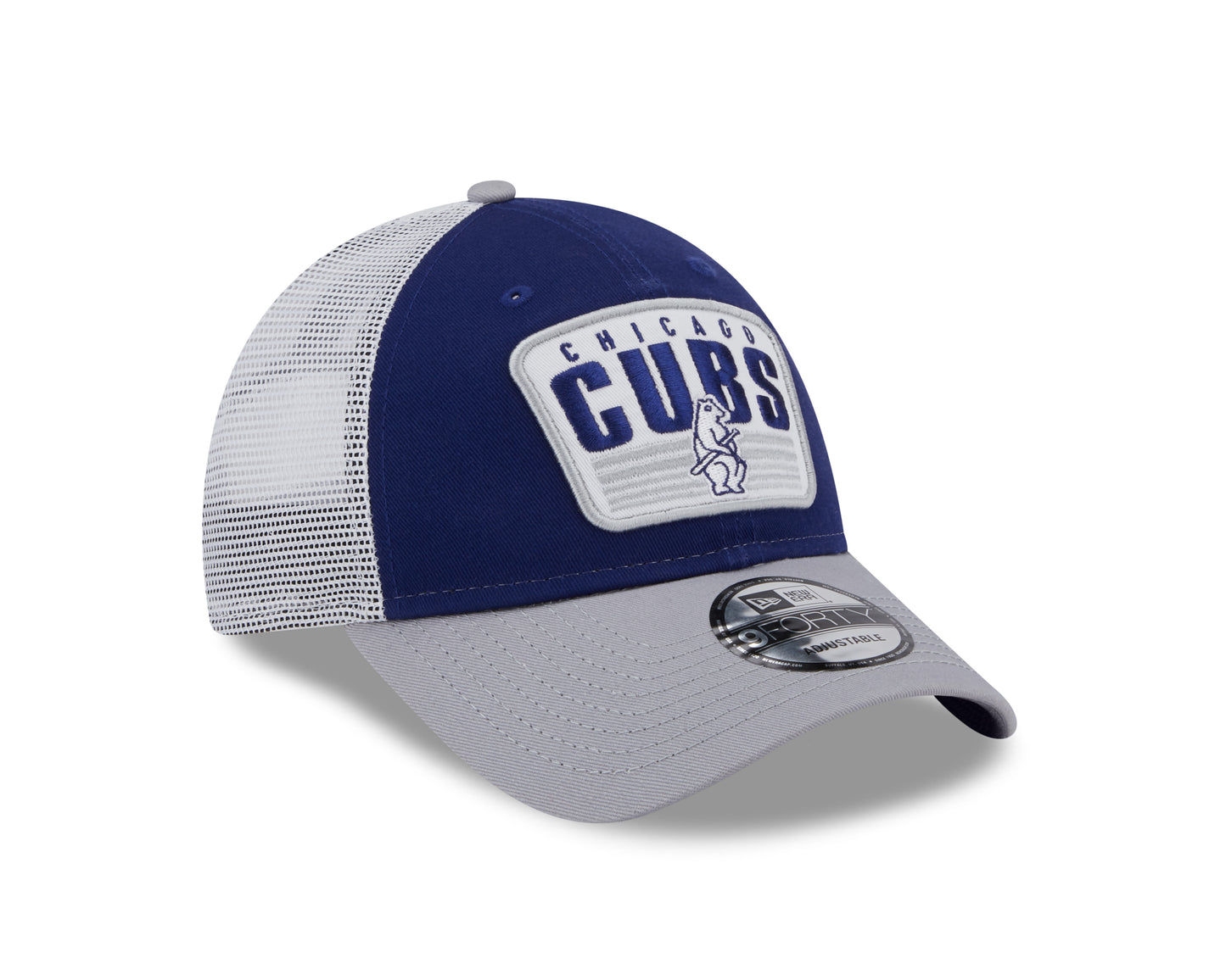 Chicago Cubs Cooperstown 1914 New Era 2 Tone Royal/Gray Patch Trucker 9FORTY Adjustable Hat