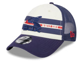 Chicago White Sox Cooperstown Collection Team Stripes New Era Trucker 9FORTY Adjustable Snapback Hat - Pro Jersey Sports
