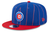 Chicago Cubs Bullseye Logo Royal/Red Vintage New Era 9FIFTY Snapback Hat - Pro Jersey Sports
