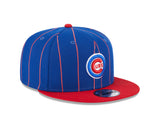 Chicago Cubs Bullseye Logo Royal/Red Vintage New Era 9FIFTY Snapback Hat - Pro Jersey Sports
