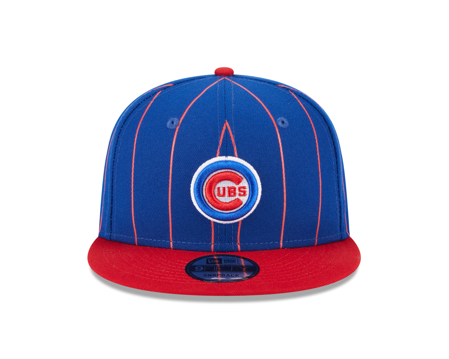 Chicago Cubs Bullseye Logo Royal/Red Vintage New Era 9FIFTY Snapback Hat