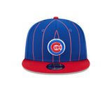 Chicago Cubs Bullseye Logo Royal/Red Vintage New Era 9FIFTY Snapback Hat - Pro Jersey Sports
