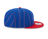 Chicago Cubs Bullseye Logo Royal/Red Vintage New Era 9FIFTY Snapback Hat - Pro Jersey Sports
