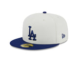 Los Angeles Dodgers 1988 World Series Cream/Royal New Era Retro 59FIFTY Fitted Hat - Pro Jersey Sports