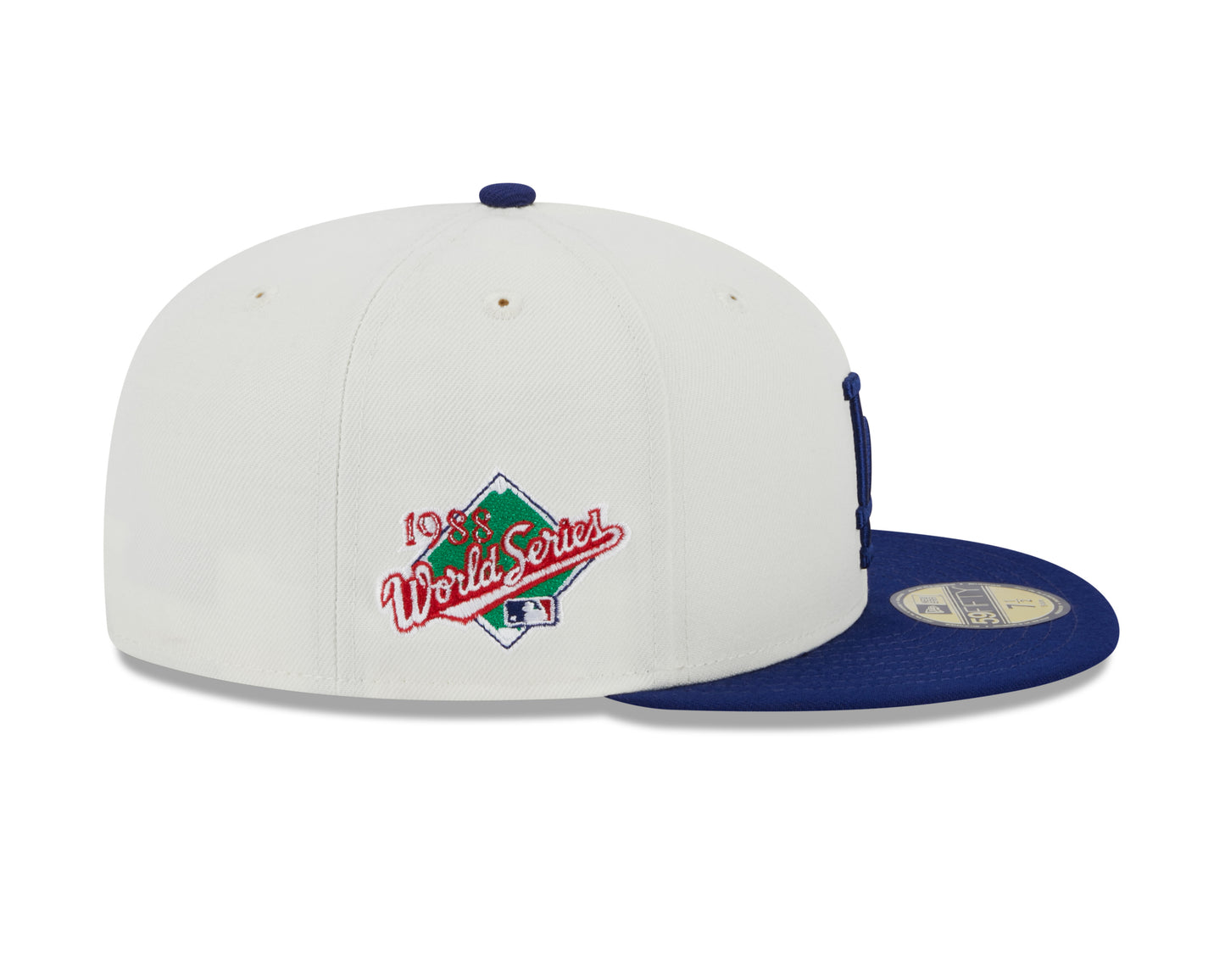 Los Angeles Dodgers 1988 World Series Cream/Royal New Era Retro 59FIFTY Fitted Hat