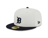 Detroit Tigers 1984 World Series Cream/Navy New Era Retro 59FIFTY Fitted Hat - Pro Jersey Sports