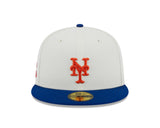 New York Mets 1982 World Series Cream/Royal New Era Retro 59FIFTY Fitted Hat - Pro Jersey Sports