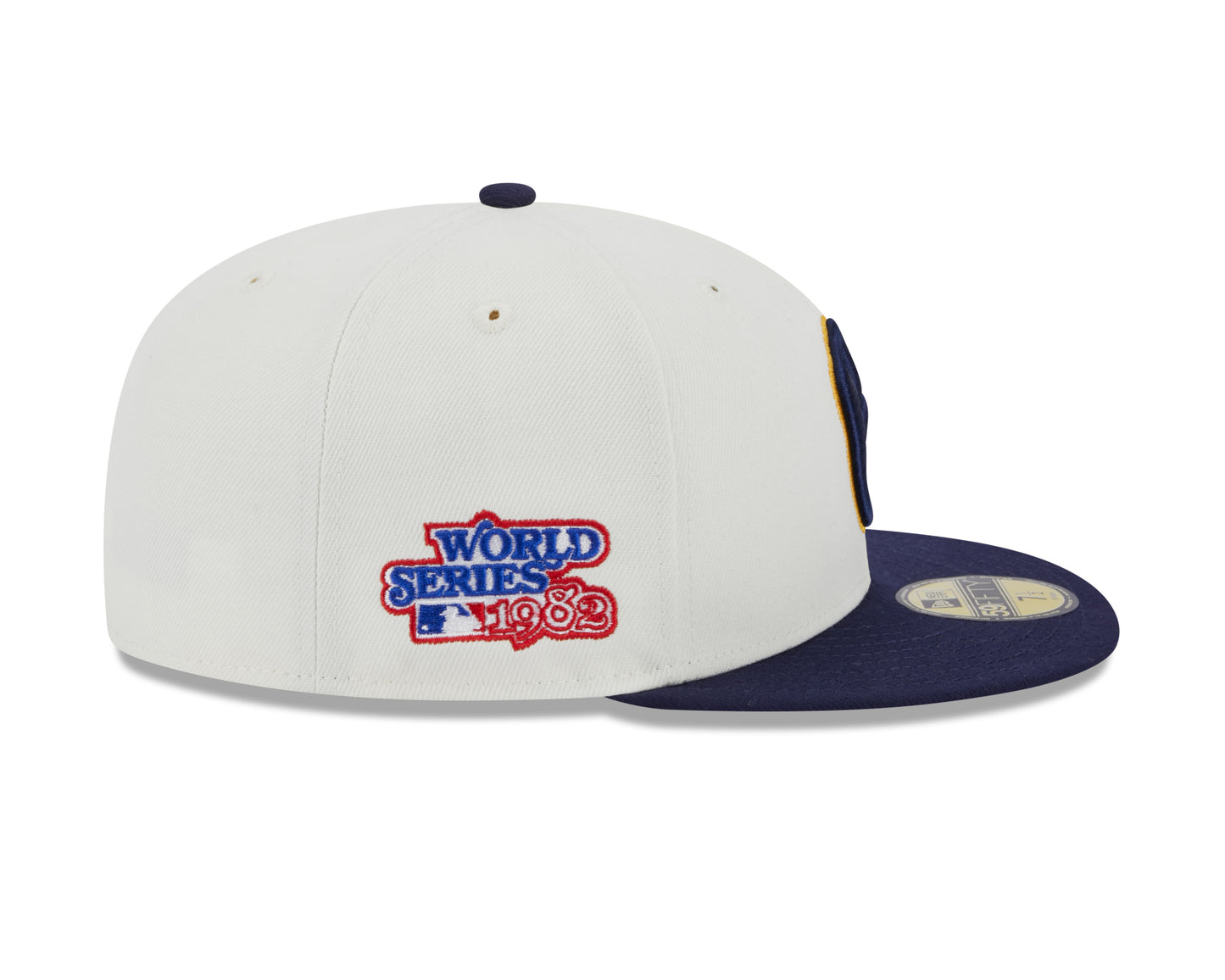 Milwaukee Brewers 1982 World Series Cream/Navy New Era Retro 59FIFTY Fitted Hat