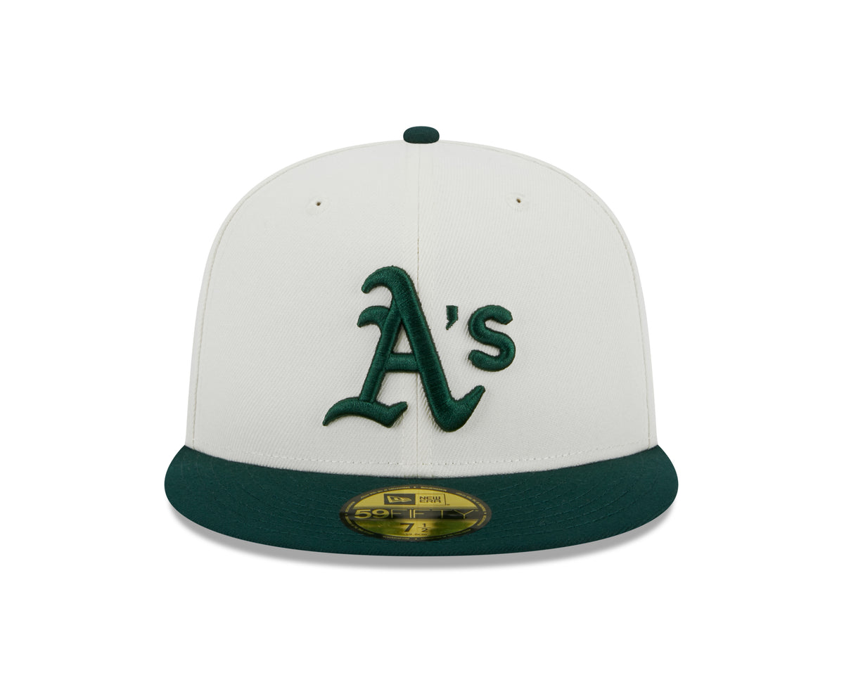 Oakland Athletics 1989 World Series Cream/Green New Era Retro 59FIFTY Fitted Hat - Pro Jersey Sports