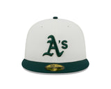 Oakland Athletics 1989 World Series Cream/Green New Era Retro 59FIFTY Fitted Hat - Pro Jersey Sports