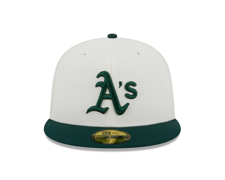 Oakland Athletics 1989 World Series Cream/Green New Era Retro 59FIFTY Fitted Hat - Pro Jersey Sports