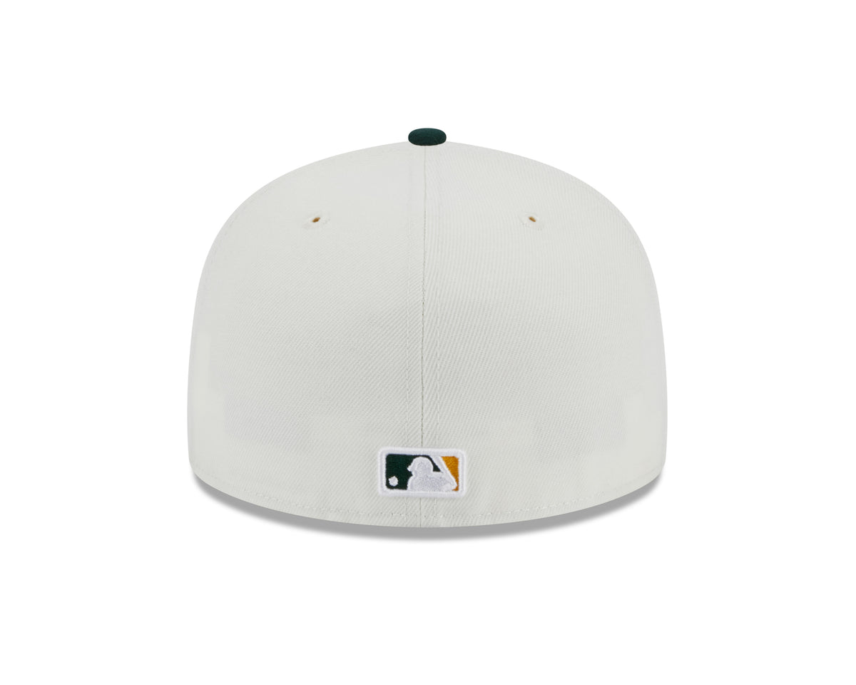Oakland Athletics 1989 World Series Cream/Green New Era Retro 59FIFTY Fitted Hat - Pro Jersey Sports