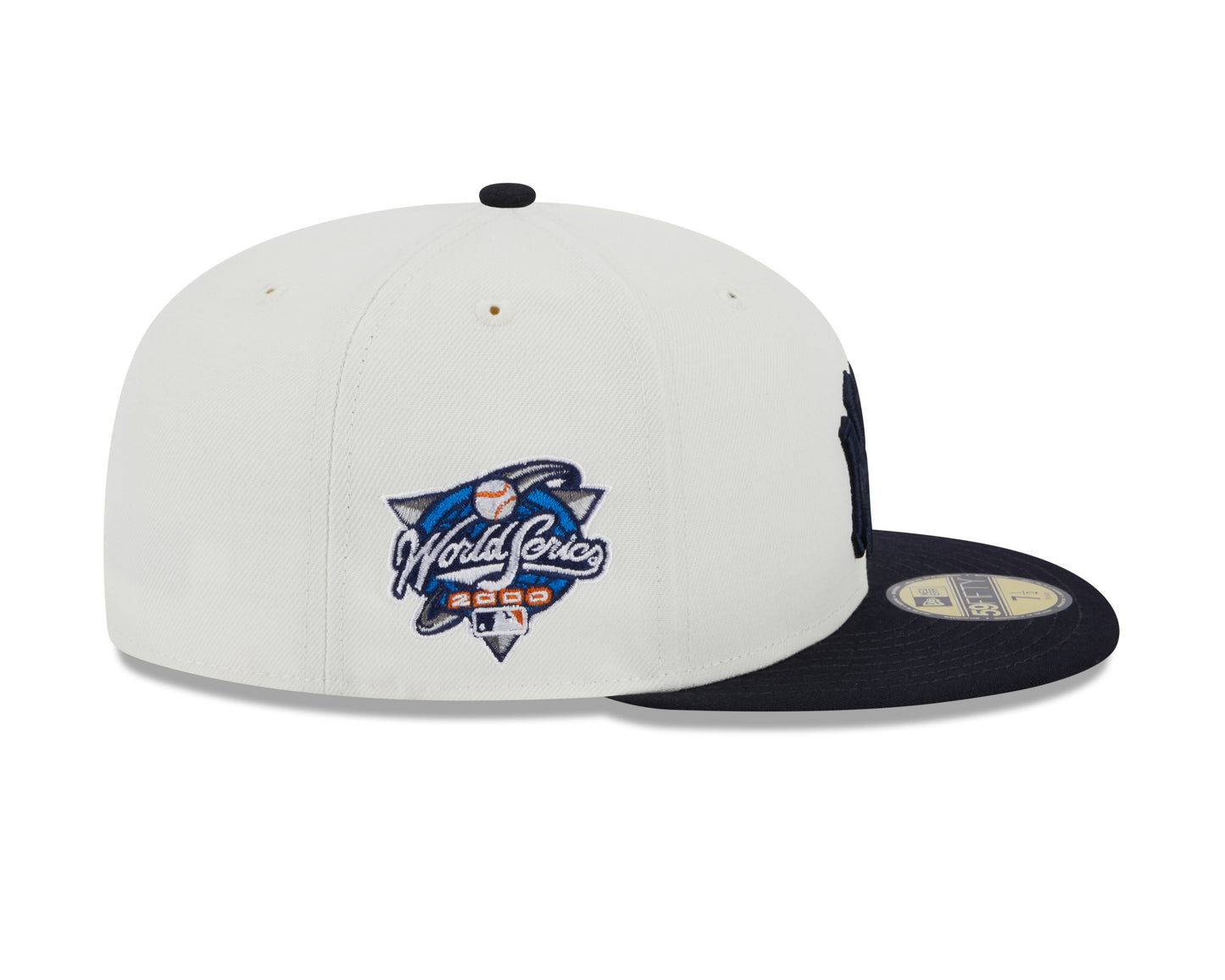 New York Yankees 2000 World Series Cream/Navy New Era Retro 59FIFTY Fitted Hat
