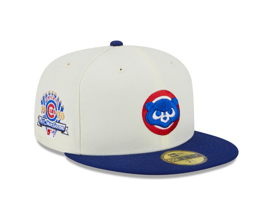 Chicago Cubs 1990 All Star Game Cream/Royal New Era Retro 59FIFTY Fitted Hat