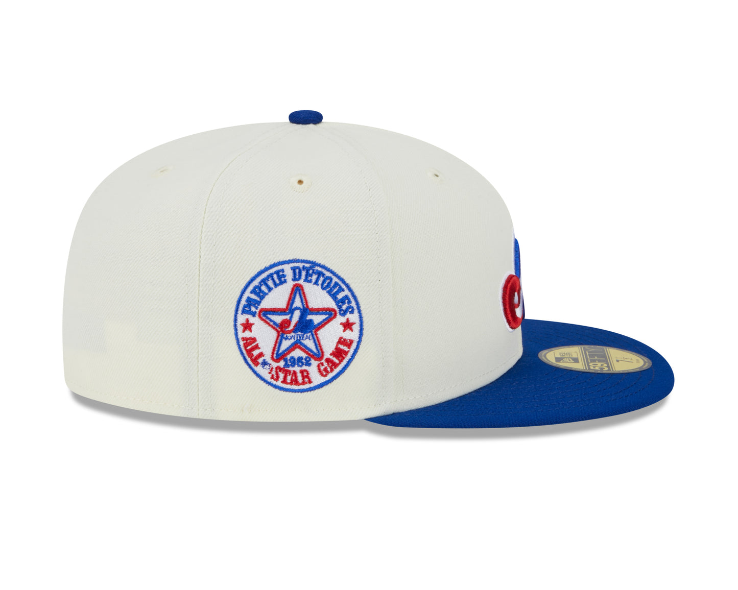 Montreal Expos 1982 All Star Game Cream/Royal New Era Retro 59FIFTY Fitted Hat