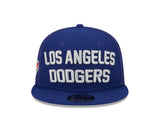Los Angeles Dodgers New Era Blue Stacked 9FIFTY Mesh Trucker Snapback Hat - Pro Jersey Sports