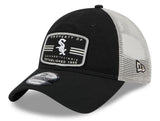 Men's Chicago White Sox Property 9TWENTY Black Adjustable Mesh Hat By New Era - Pro Jersey Sports
