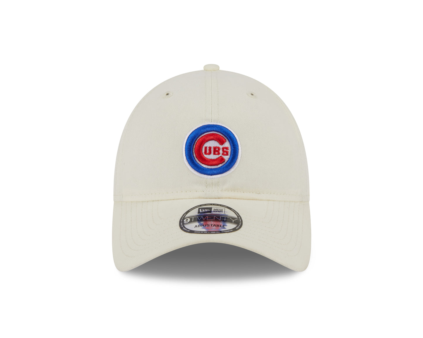Chicago Cubs New Era Off White Bullseye 9TWENTY Adjustable Hat