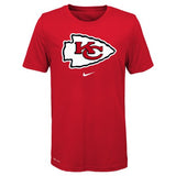 Youth Kansas City Chiefs NIKE Red Essential Logo Tee - Pro Jersey Sports