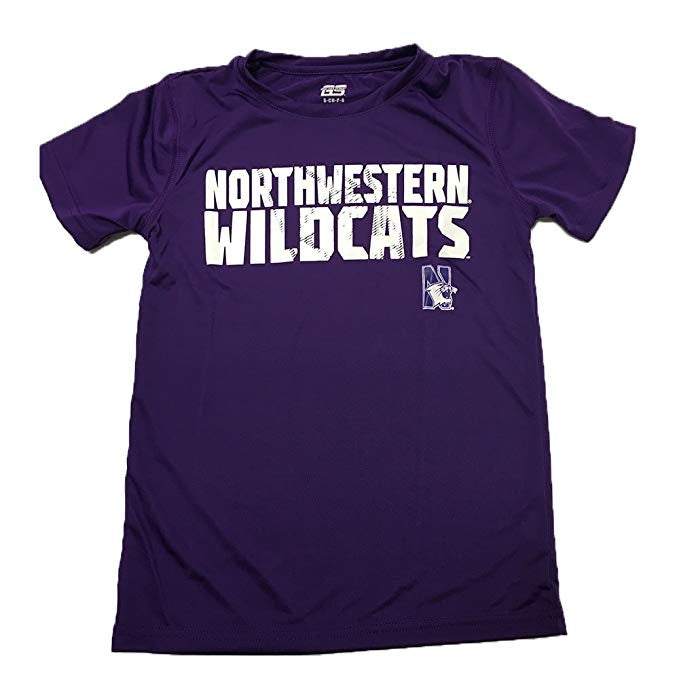 Genuine Stuff Northwestern Wildcats Youth Short Sleeve Razor Shirt