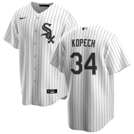 NIKE Men's Michael Kopech Chicago White Sox White Home Premium Stitch Replica Jersey