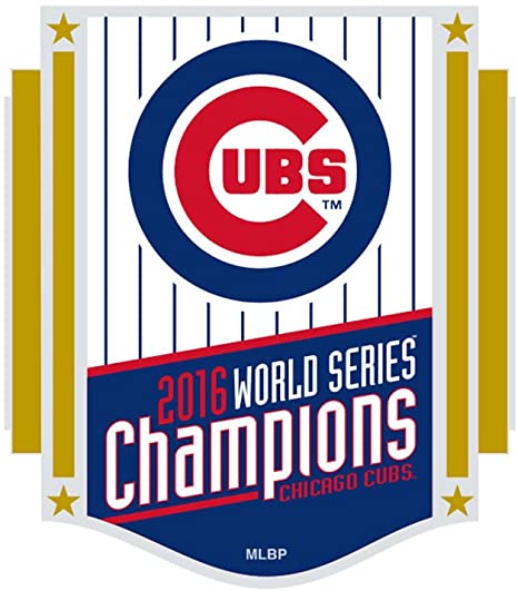 Chicago Cubs 2016 World Series Champions Banner Souvenir Pin