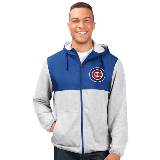 Men's Chicago Cubs Cotton Poly Full-Zip Jacket